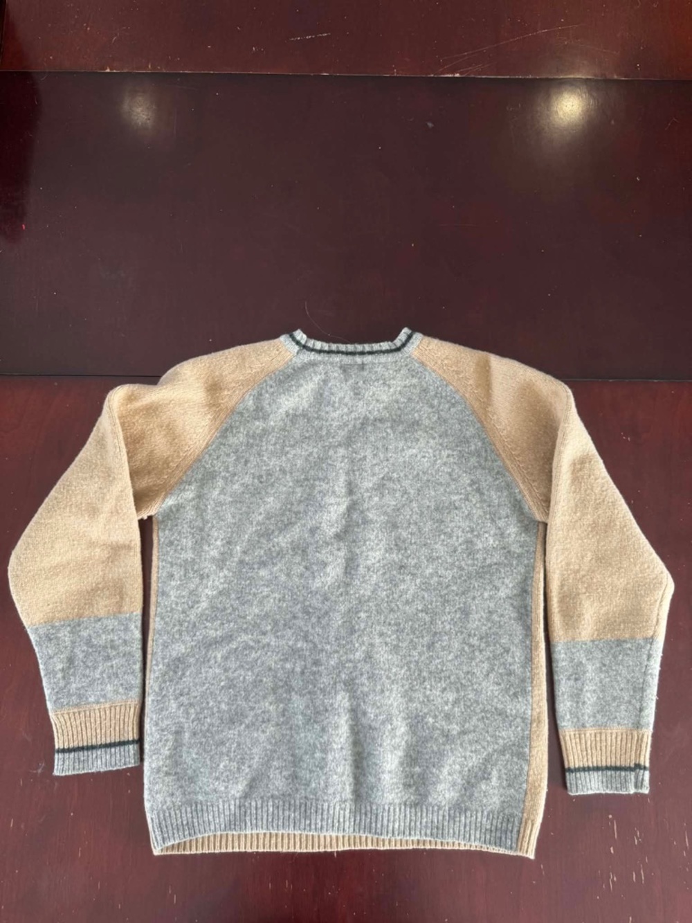 Roots Athletics RARE Lambswool Colorblock Graphic Sweater Vintage Heritage 90s - Picture 3 of 4